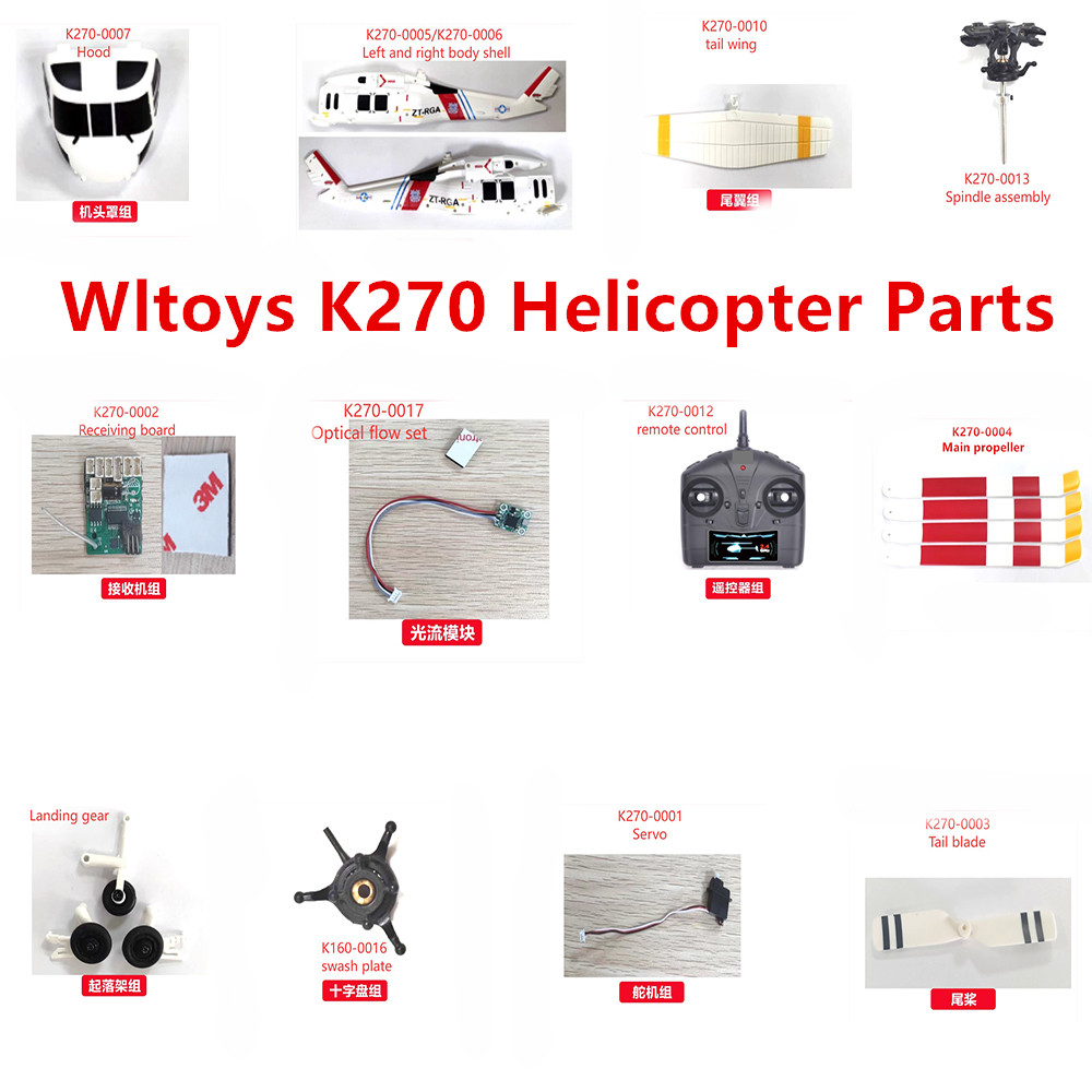Rc Helicopter Coaxial - Wltoys XK K270 RC hélicoptère pièces