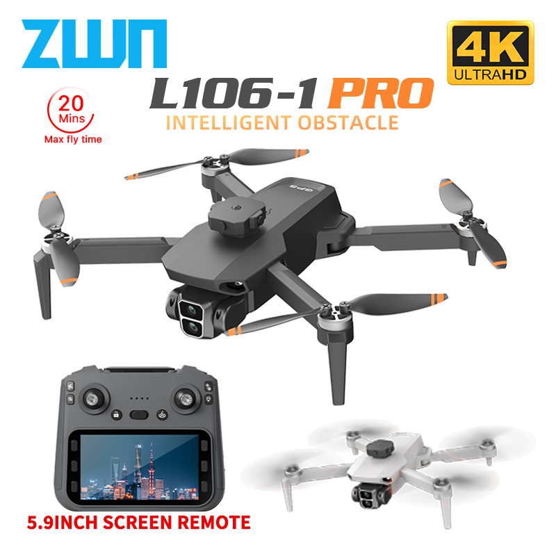 Rc Helicopter Case - Drone professionnel GPS L106-1PRO avec écran