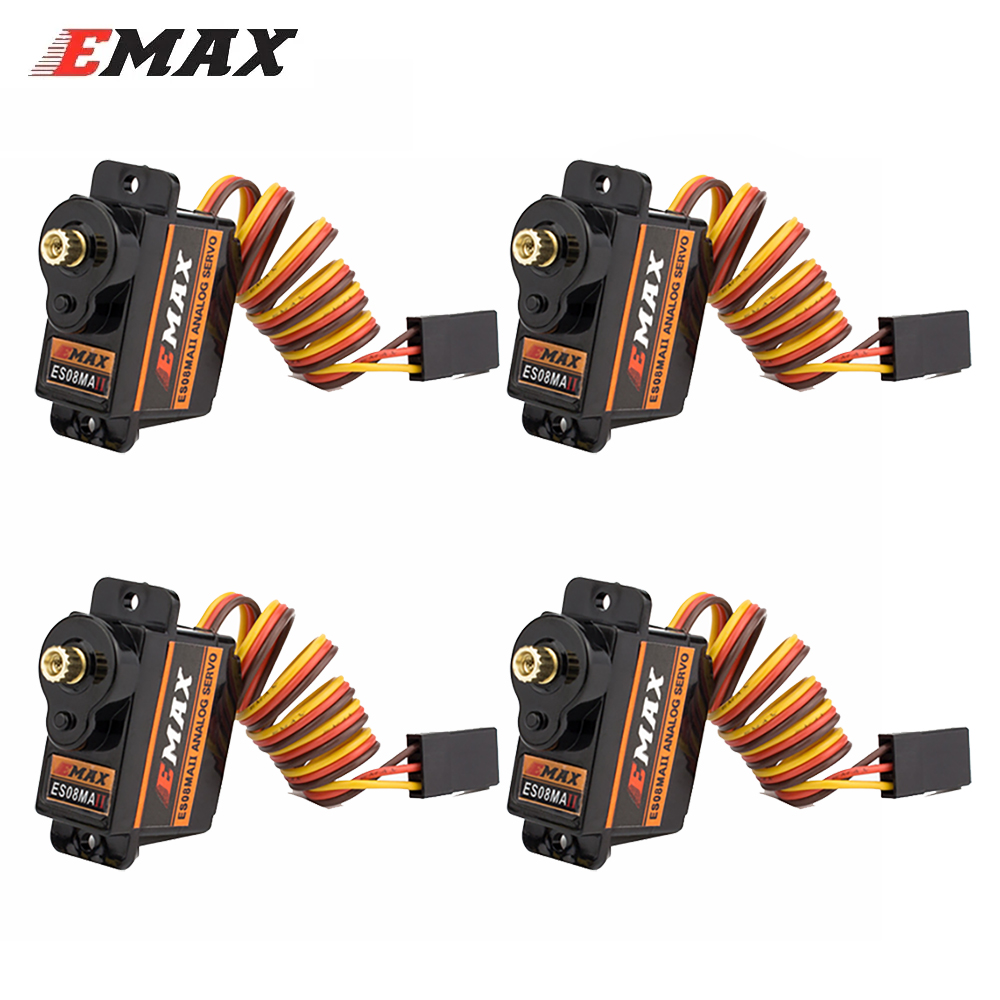 Rc Helicopter Servo - 1/2/4/8 pièces EMAX ES08MA ES08MAII 12g