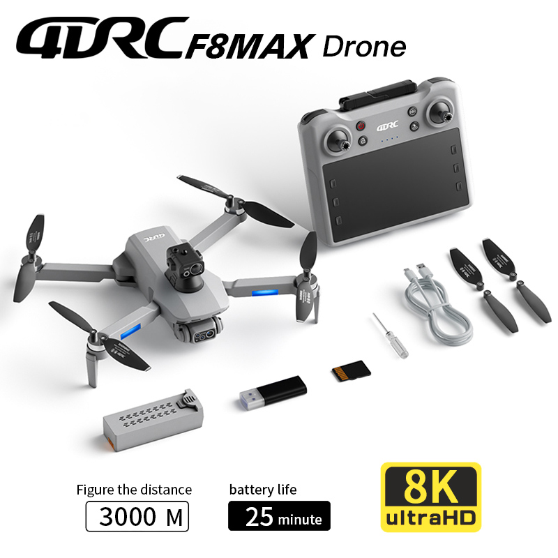 Drone GPS F8 MAX, caméra profe - Rc Helicopter Case avis et prix